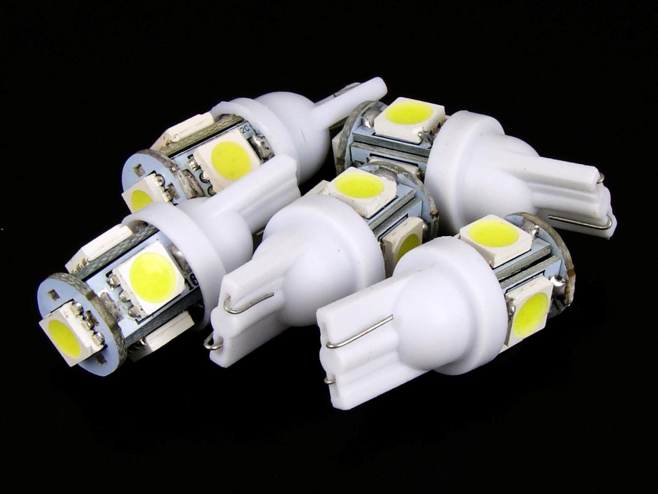   _5 LED T10 W5W 194 168 Car Light Bulbs