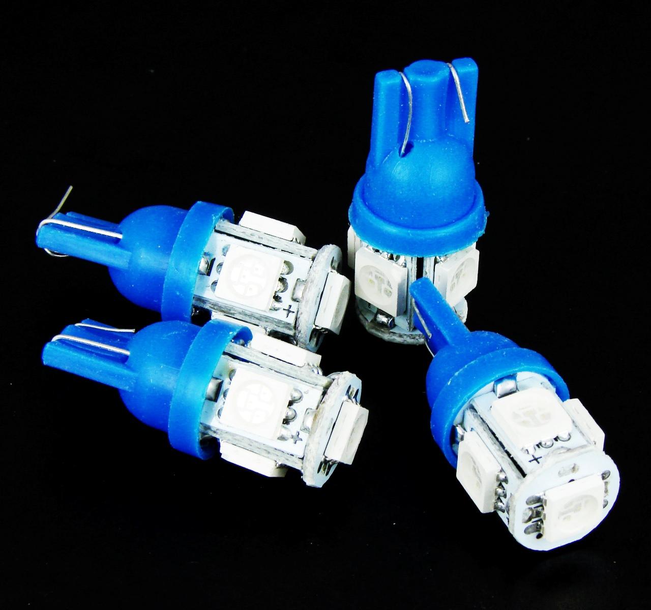   _5 LED blue T10 W5W Car Light Bulbs