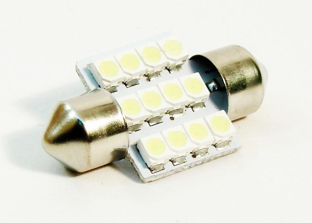   12 LED (. ) SMD T10 W5W Wedge Car Light Bulb