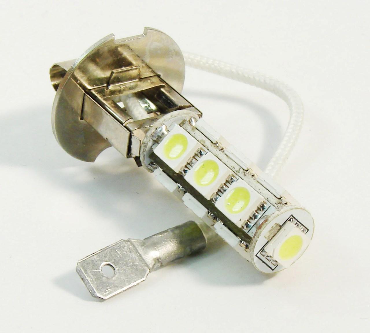   13 LED H3 13-5050-SMD LED Car Front Head Fog Light Headlight Bulb Pure White