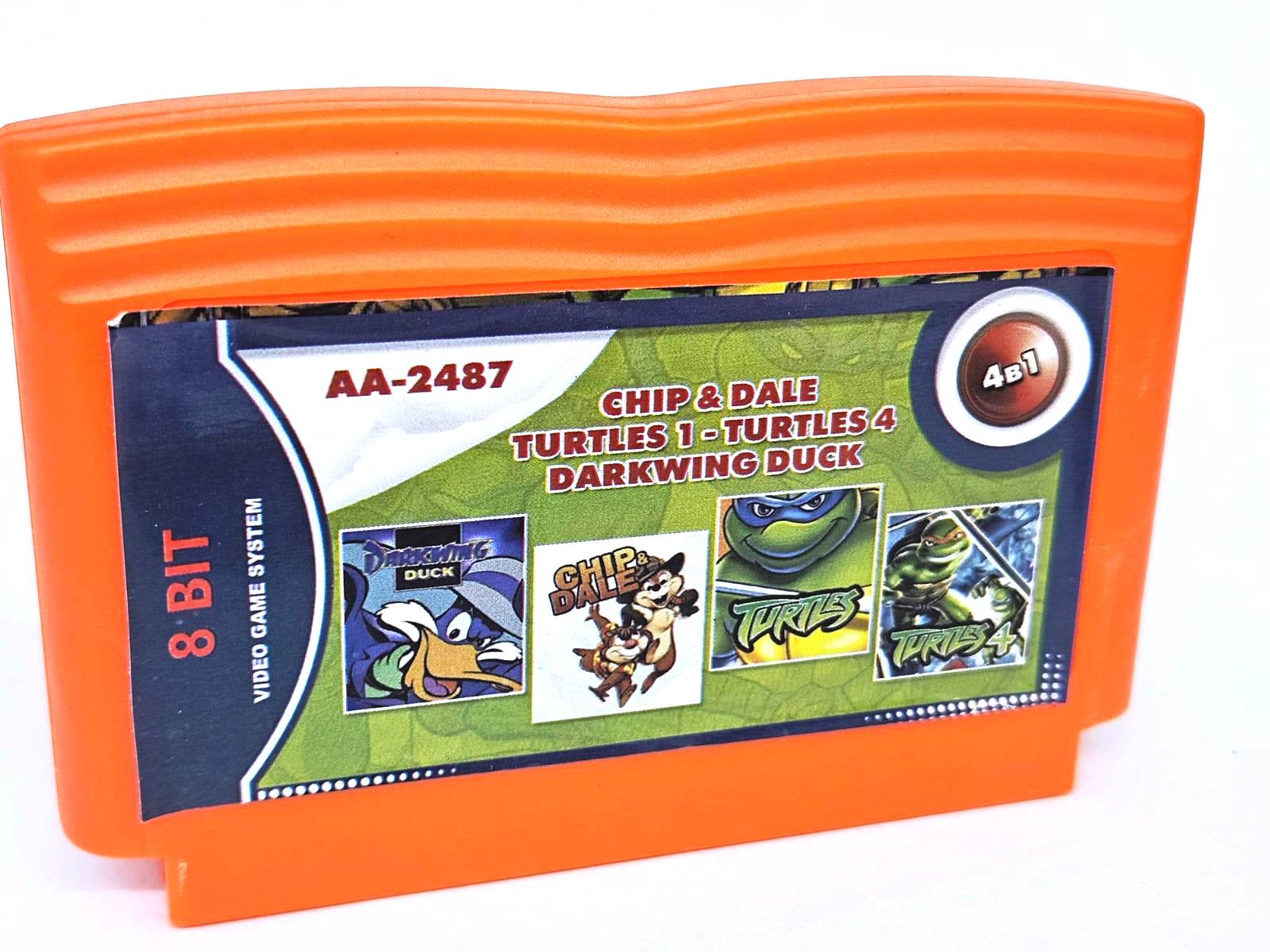    AA-2487 4 in 1 (Dendy), Chip & Dale, Turtles, Turtles 4, Darkwing Duck