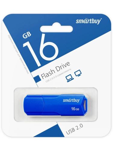  _16Gb USB 2.0 SmartBuy Clue Blue (SB16GBCLU-BU)